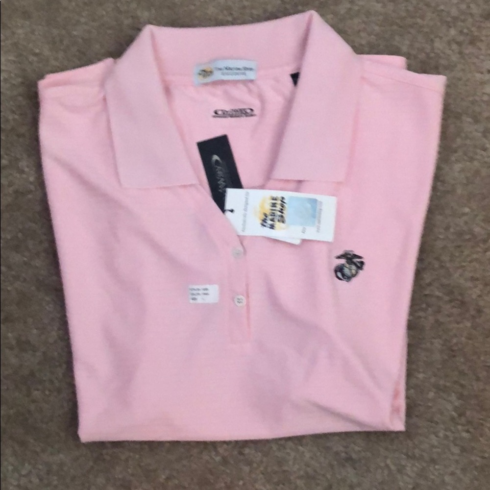 Marine Corps Collared Short Sleeve Shirt Sz L
